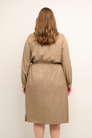 KAFFE CURVE Kleid 'Dannia' in Beige