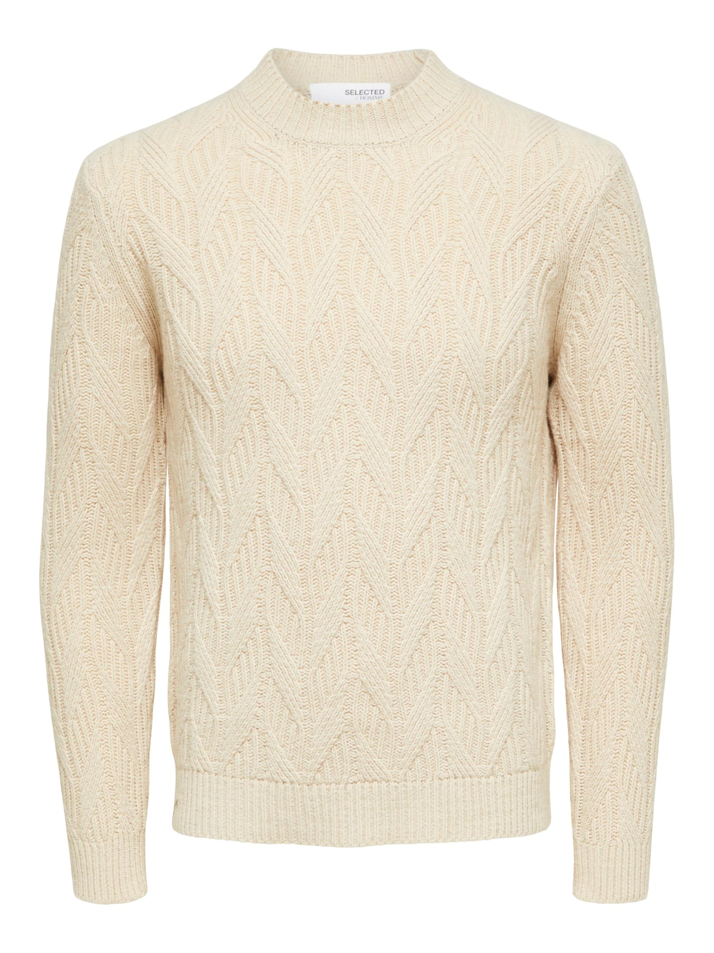 SELECTED Pullover 'CARIS' i beige: forside