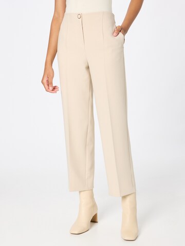 regular Pantaloni con piega frontale di Oasis in beige: frontale