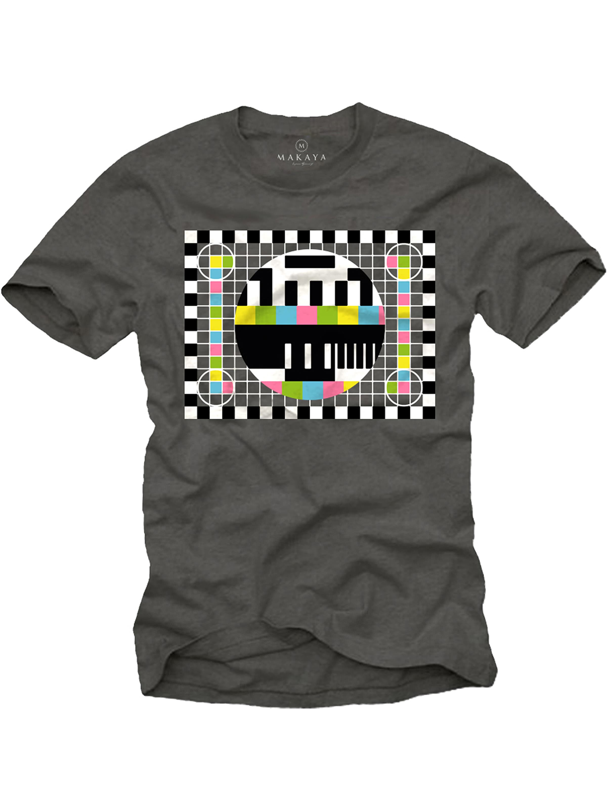 MAKAYA Shirt 'Testbild' in Grey: front