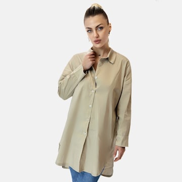 Elara Blusekjole i beige: forside
