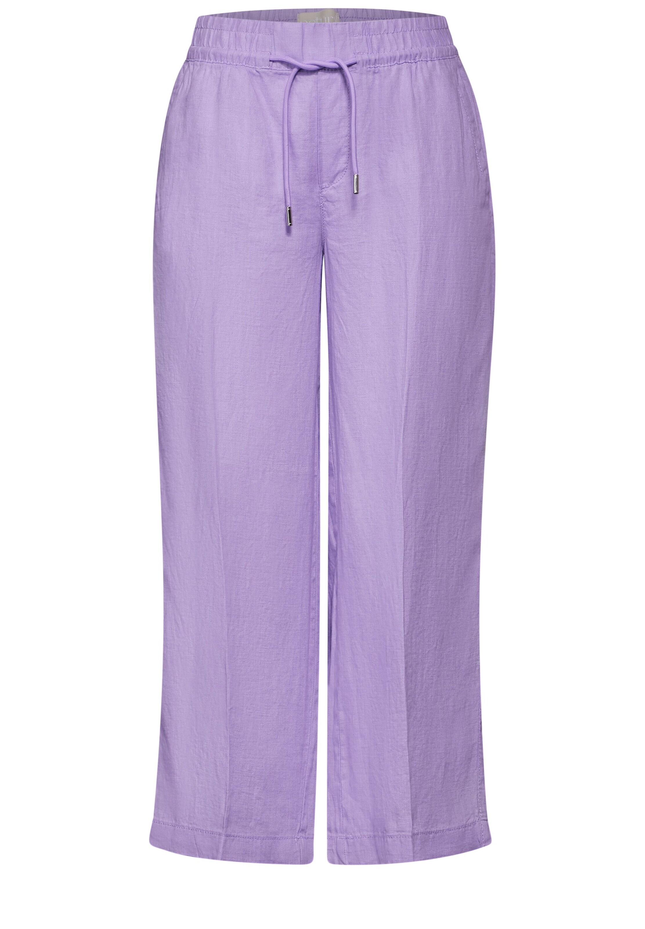 STREET ONE Wide Leg Hose 'Emee' in Lila: Vorderseite