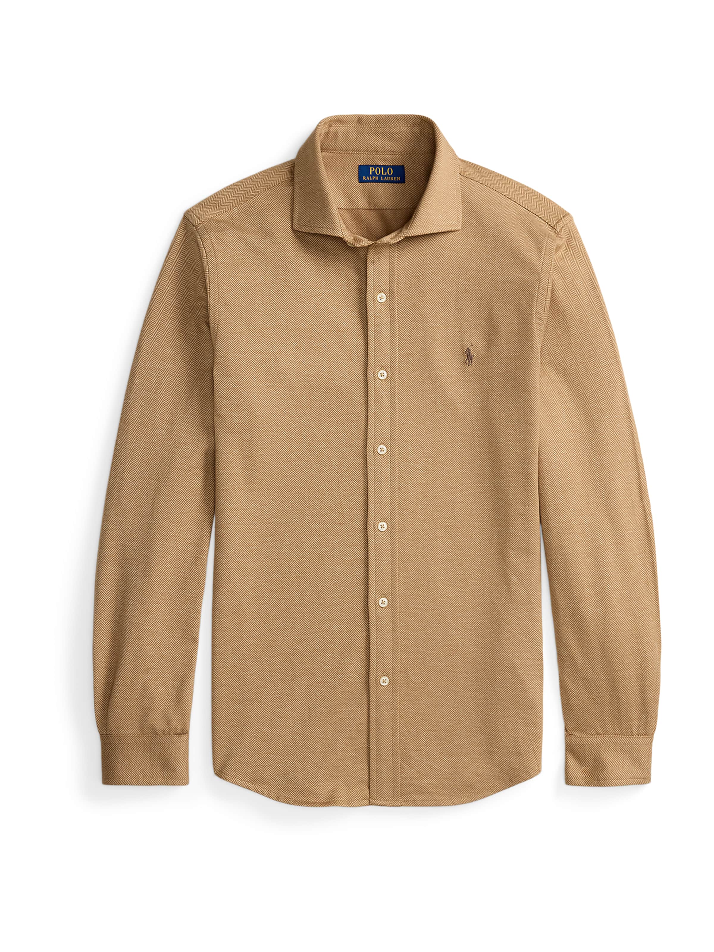Regular fit Camicia di Polo Ralph Lauren in beige: frontale