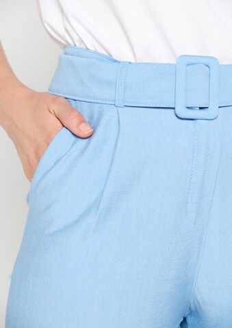 LolaLiza Широка кройка Панталон 'Wide trousers' в синьо