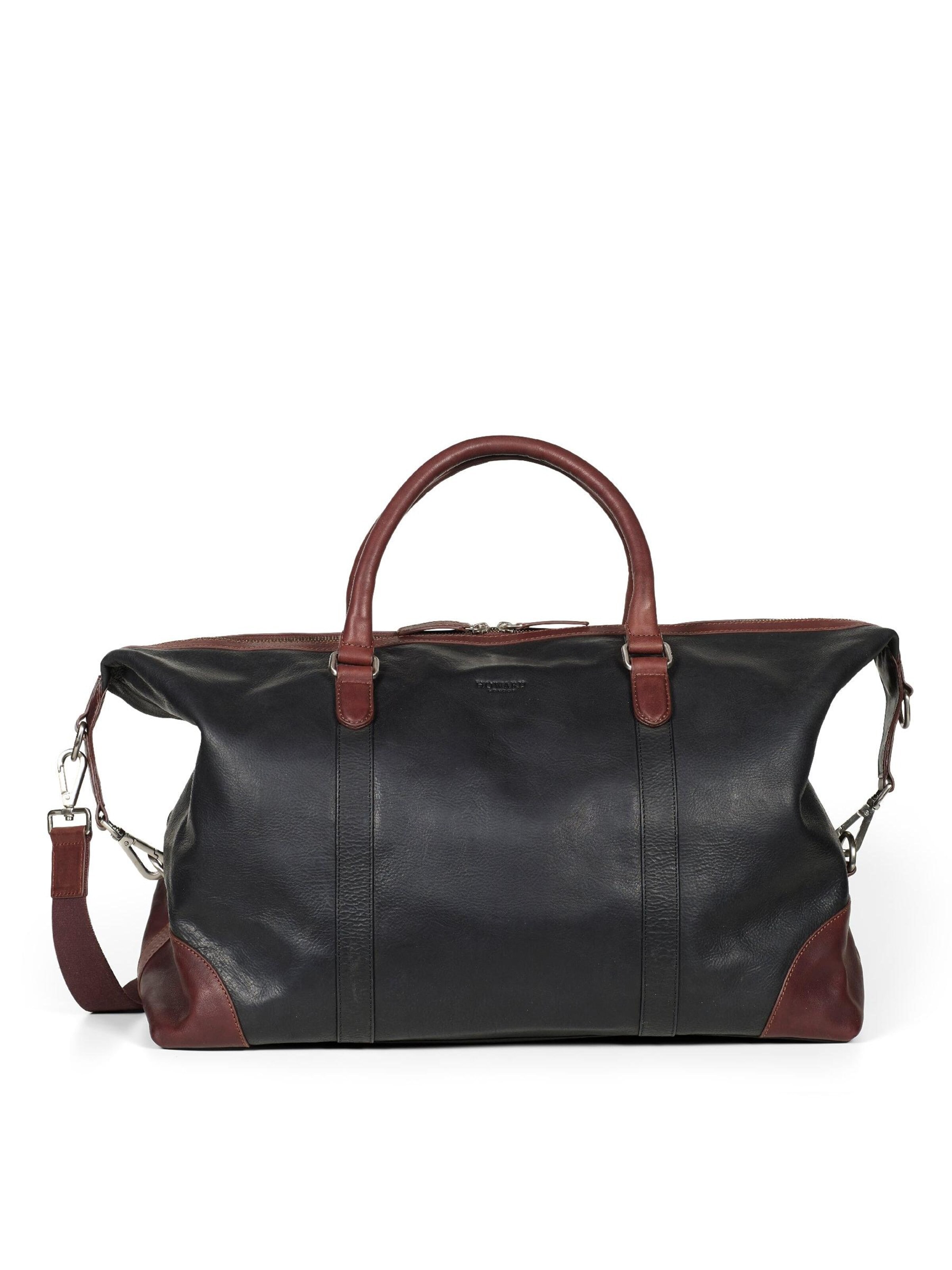 Howard London Weekender 'Weekend Bag Cooper Black / Brown'‌‌‌‌‌‌‌ in Schwarz: Vorderseite