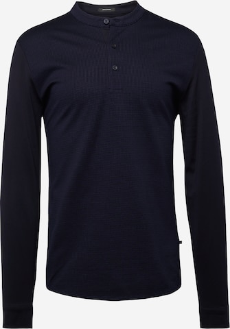 T-Shirt 'P-Pazel' BOSS Black en bleu : devant