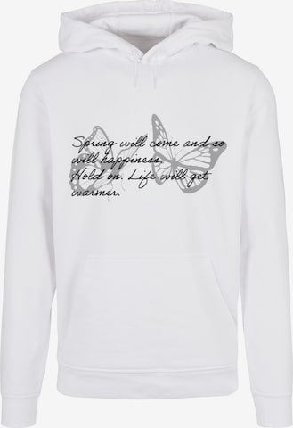 Sweat-shirt 'Spring Saying' Merchcode en blanc : devant