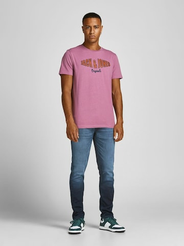 Coupe slim Jean 'Glenn' JACK & JONES en bleu