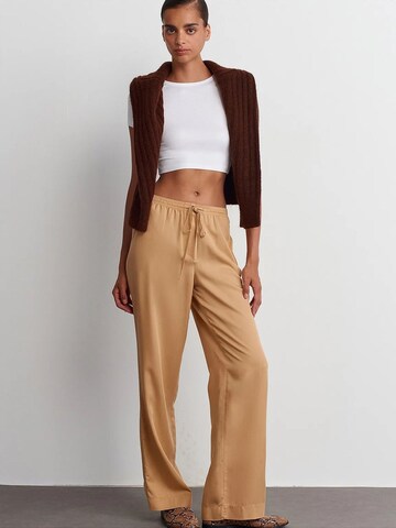 Dilvin Wide Leg Hose 'Hose'‌ in Braun