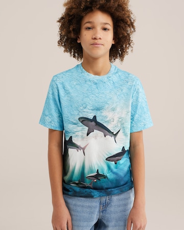 Maglietta di WE Fashion in blu: frontale