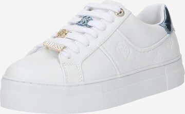 Sneaker bassa 'GIELLA' di GUESS in bianco: frontale