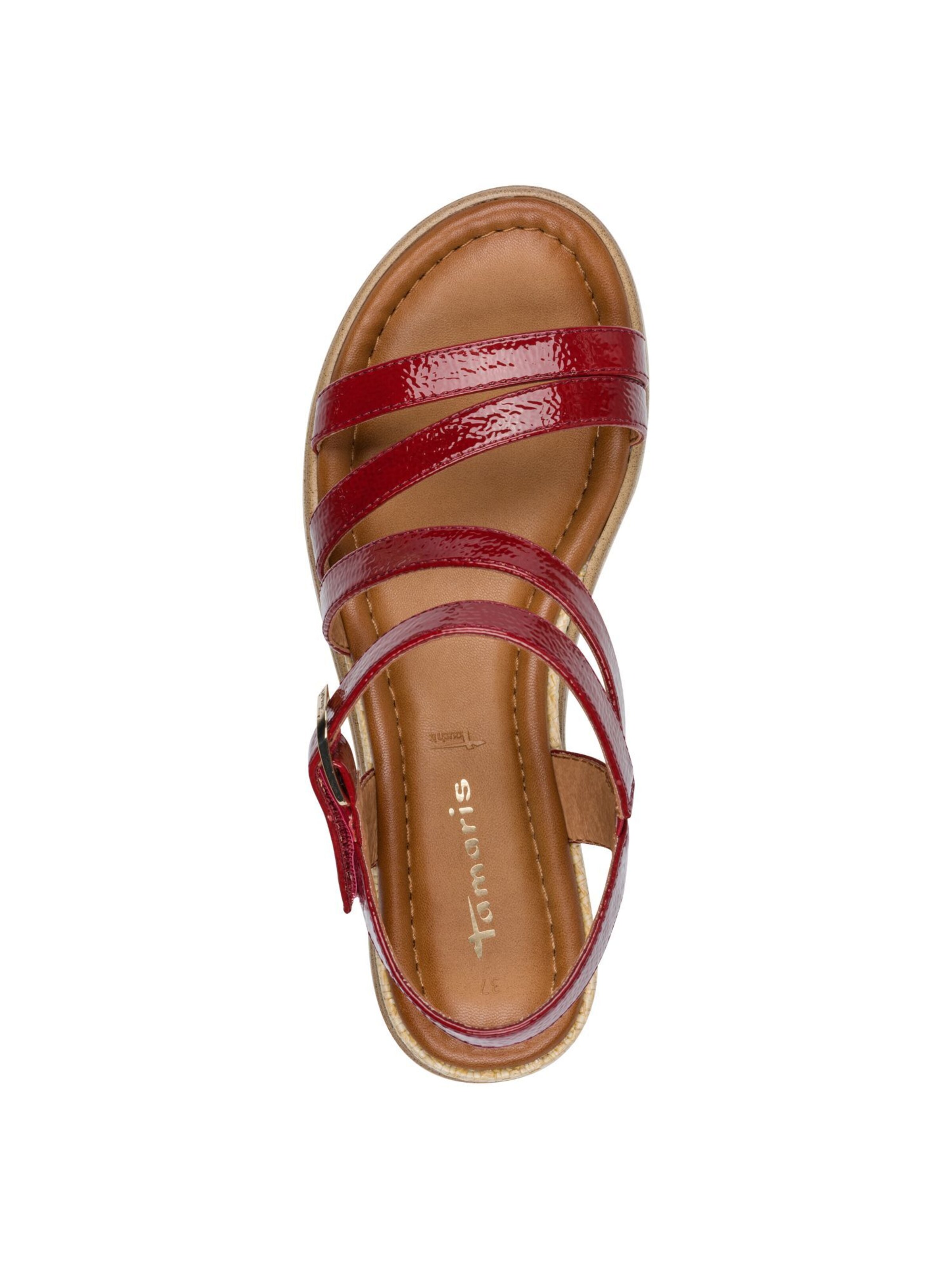 Sandales à lanières Tamaris en rouge