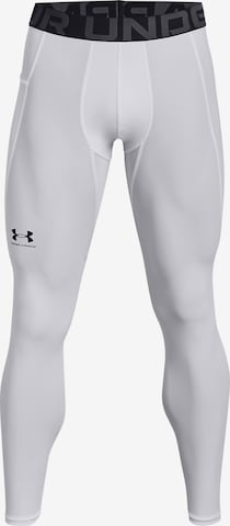 Skinny Pantalon de sport UNDER ARMOUR en blanc : devant