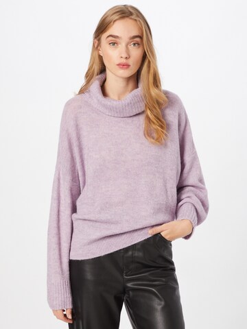 Pull-over 'IHKAMARA' ICHI en violet : devant
