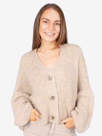 Seasons of April Strickjacke 'Jojo' in Beige: Vorderseite