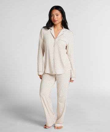 Hunkemöller Pyjamabroek 'Essential' in Wit