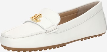 Lauren Ralph Lauren - Mocasines 'BARNSBURY' en blanco: frente