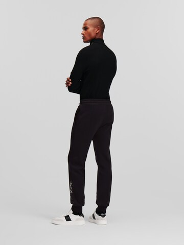 Karl Lagerfeld Regular Pants ' Hotel Karl Pintuck' in Black