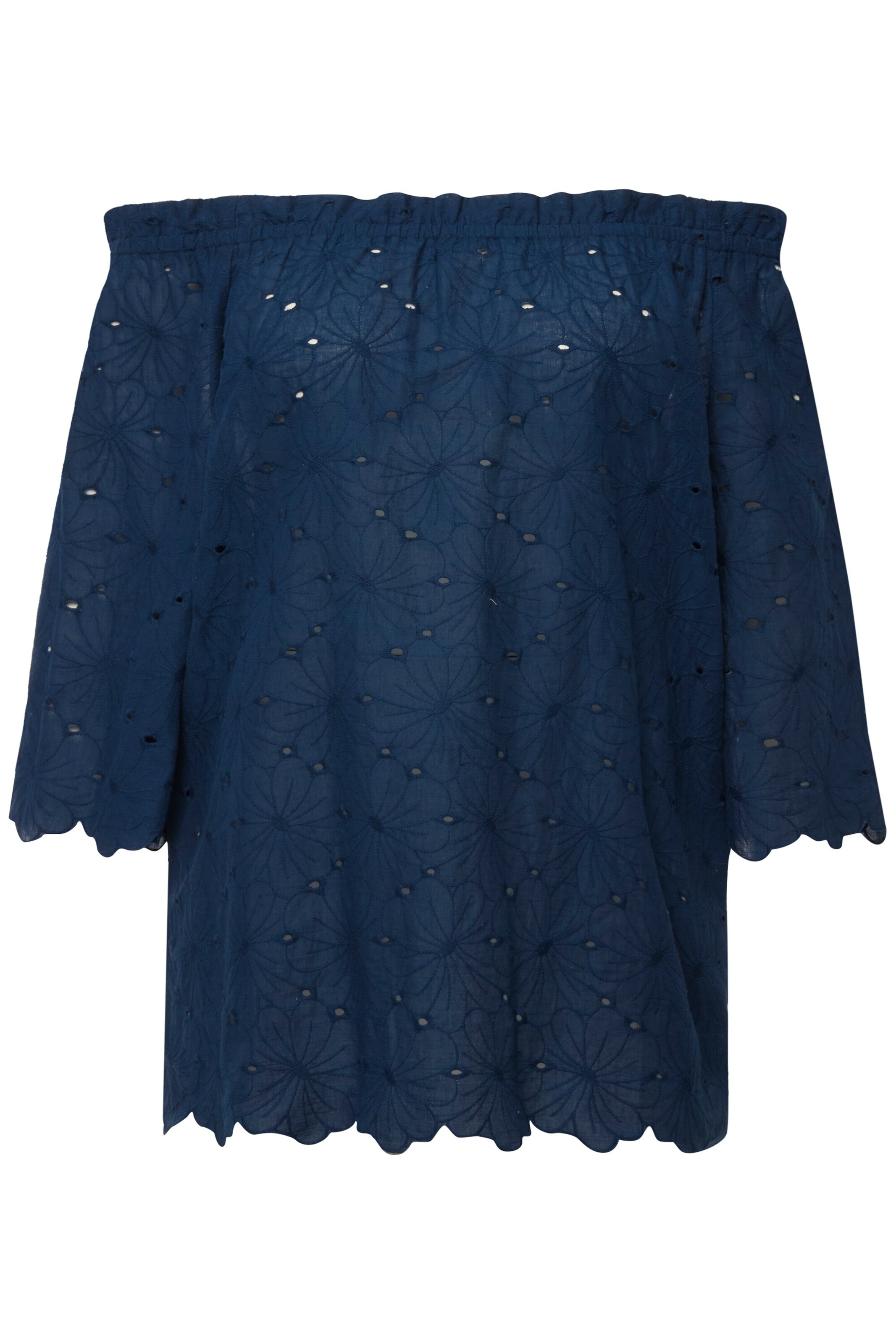 Ulla Popken Bluse in Blau: Vorderseite