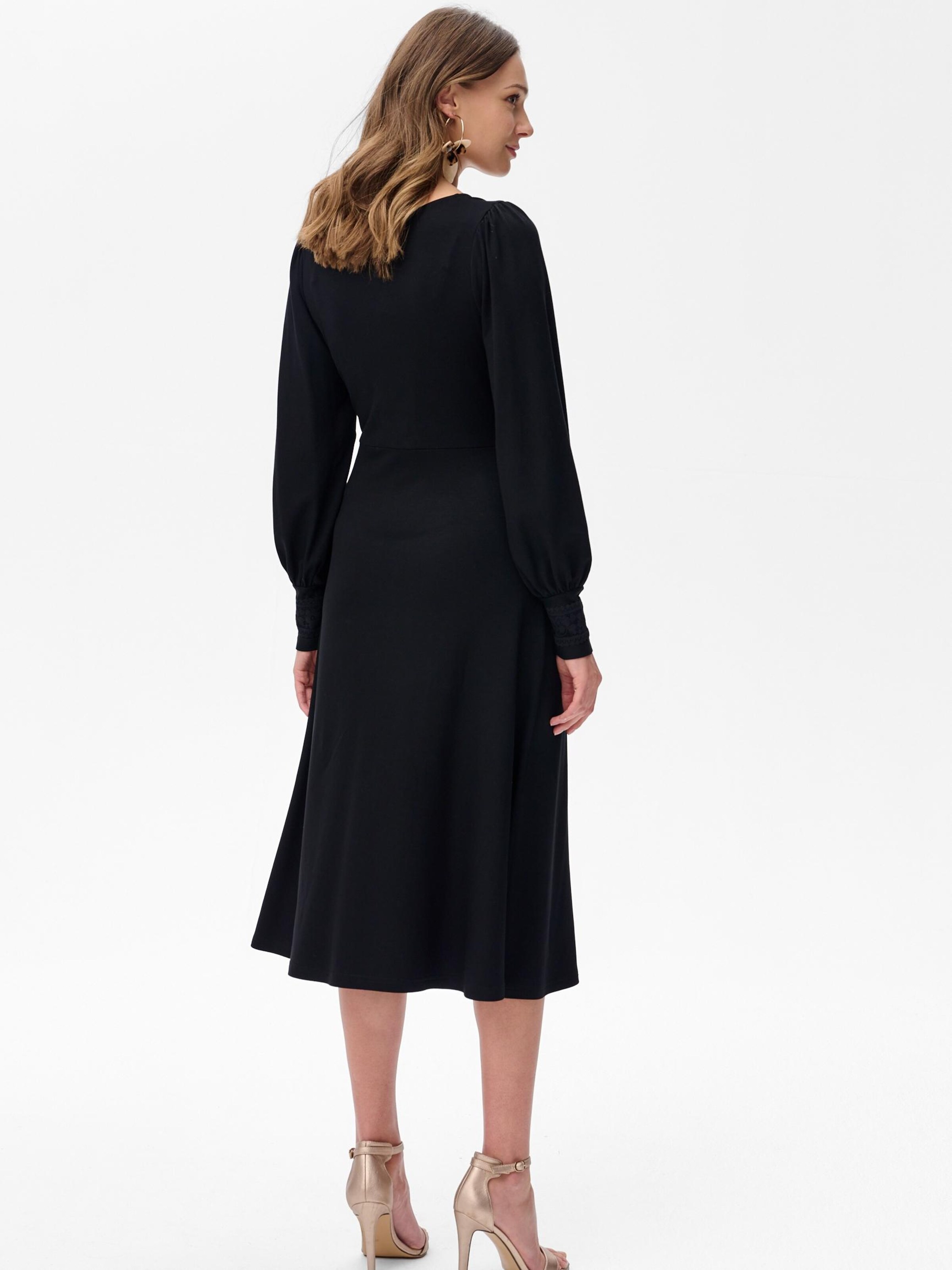 Blue Shadow Dress in Black