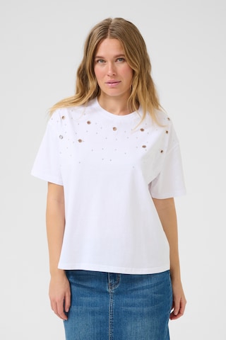 T-shirt 'KACleo' Kaffe en blanc : devant