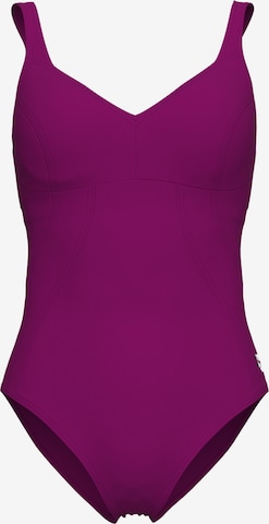ARENA Bustier Shapingbadeanzug 'SHAPEWEAR Vertigo C-Cup' in Lila: Vorderseite
