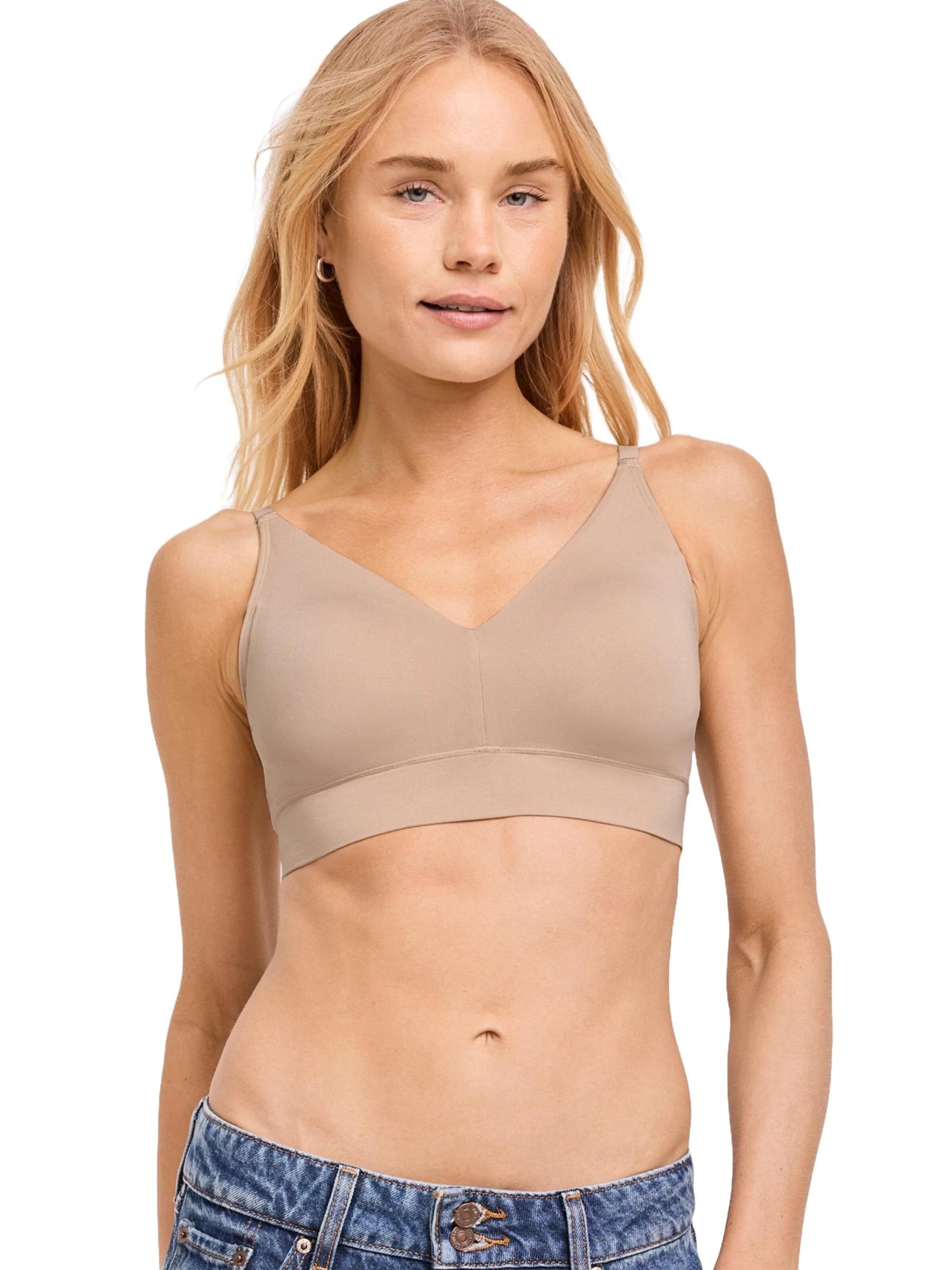 JOCKEY Bralette Sports Bra 'Seamfree™ Light Lift Bralette' in Beige: front
