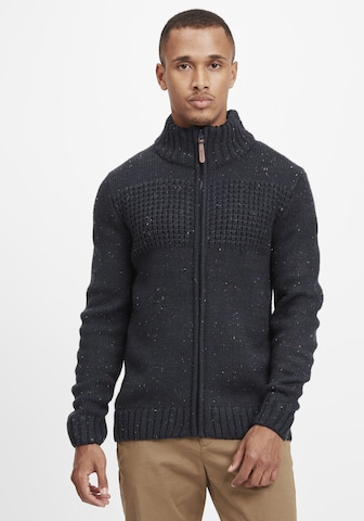 INDICODE JEANS Knit Cardigan 'BERGEN' in Blue: front