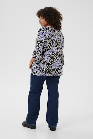 KAFFE CURVE Bluse in Mischfarben