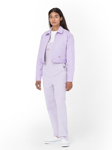 DICKIES Regularen Hlače z naramnicami 'Bib' | vijolična barva