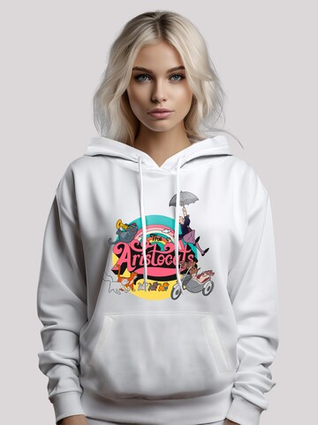 F4NT4STIC Sweatshirt 'Disney Aristocats Rainbow Fun' in Wit: voorkant