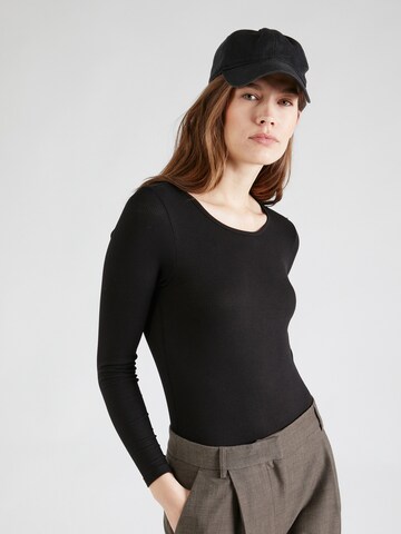 AÉROPOSTALE Shirt Bodysuit in Black: front