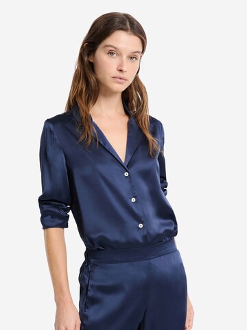 ETAM Slaapshirt 'Pearly' in Blauw: voorkant