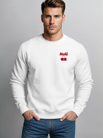 Neverless Sweatshirt 'Cherry Vignola'‌‌‌‌‌‌‌ in Weiß