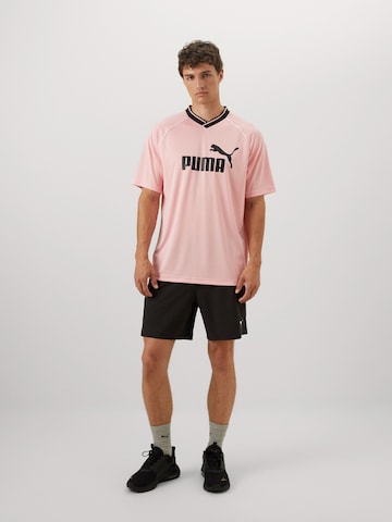 PUMA Λειτουργικό μπλουζάκι 'ESS' σε ροζ
