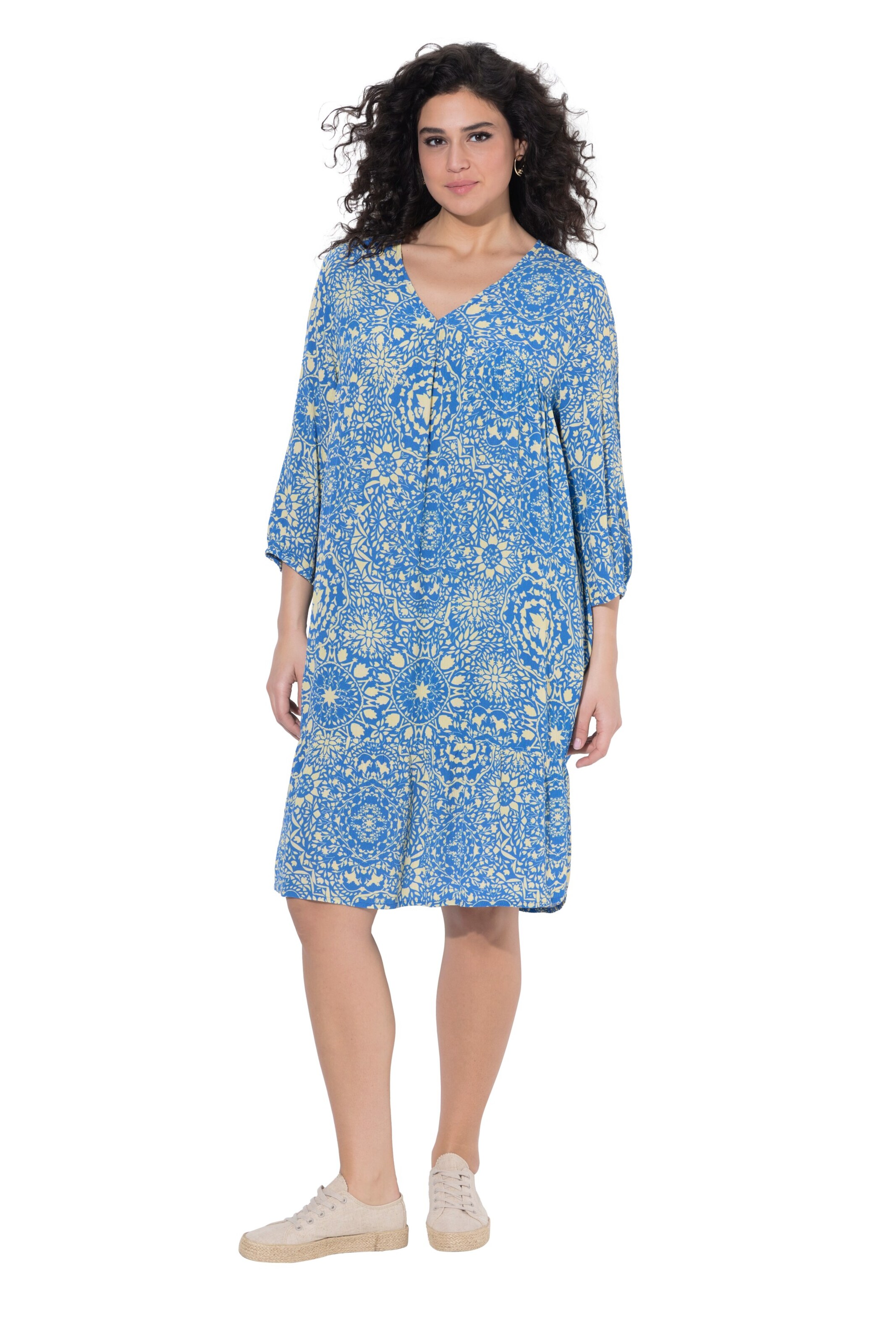 Ulla Popken Jurk in Blauw: voorkant