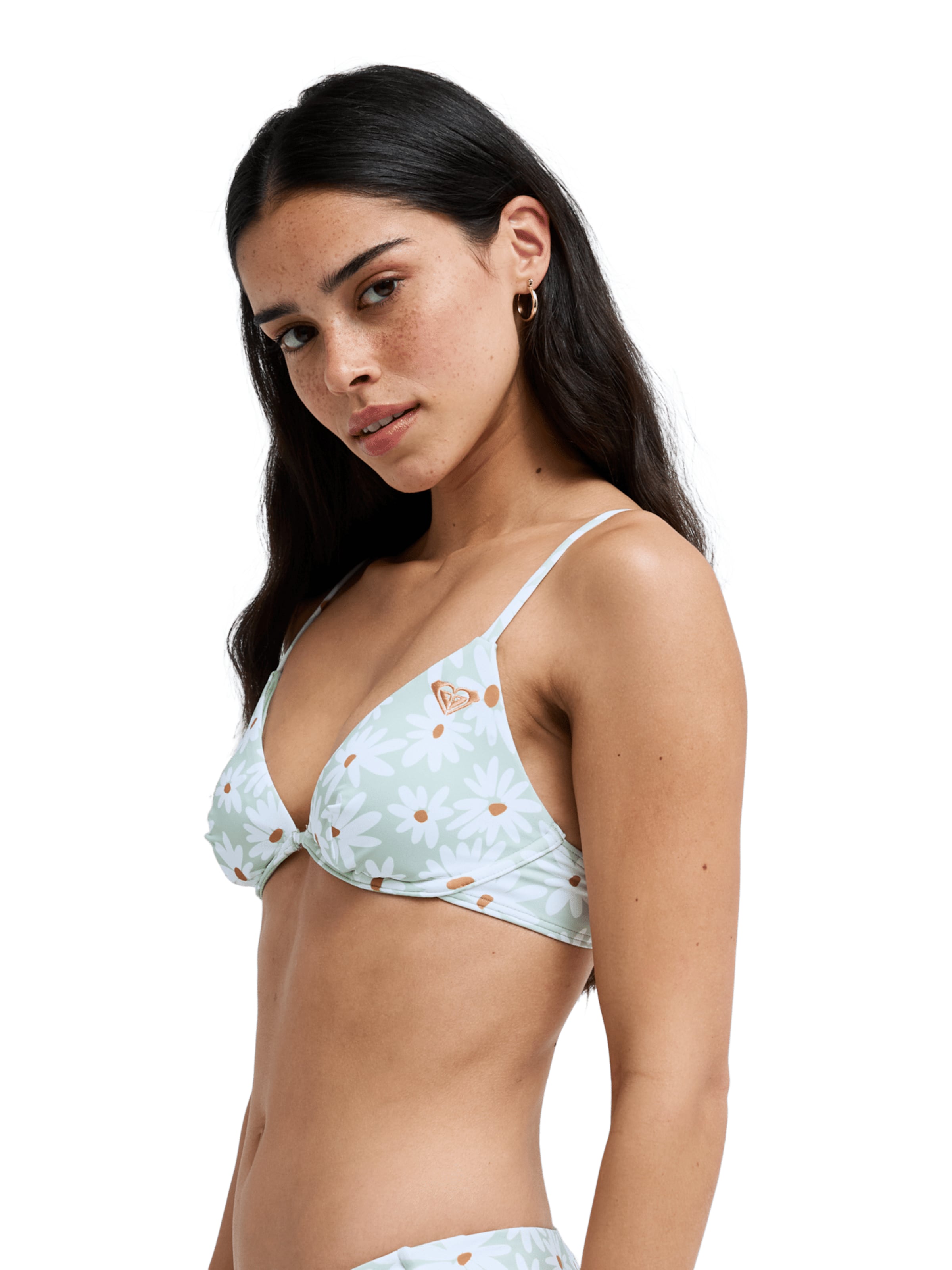 ROXY Triangle Bikini Top 'Dream Floral' in Green