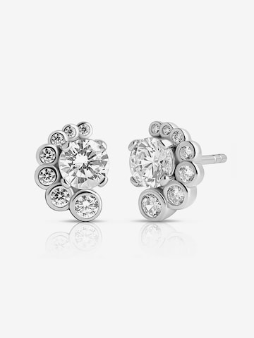 CLASSYANDFABULOUS Jewelry Ohrringe 'OSEANA STUDS' in Silber: Vorderseite