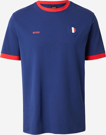 T-Shirt BOSS en bleu : devant