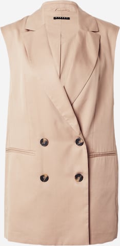 Sisley Suit Vest in Beige: front
