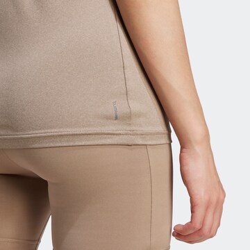 ADIDAS PERFORMANCE Funktionsshirt 'Train Essentials' in Braun