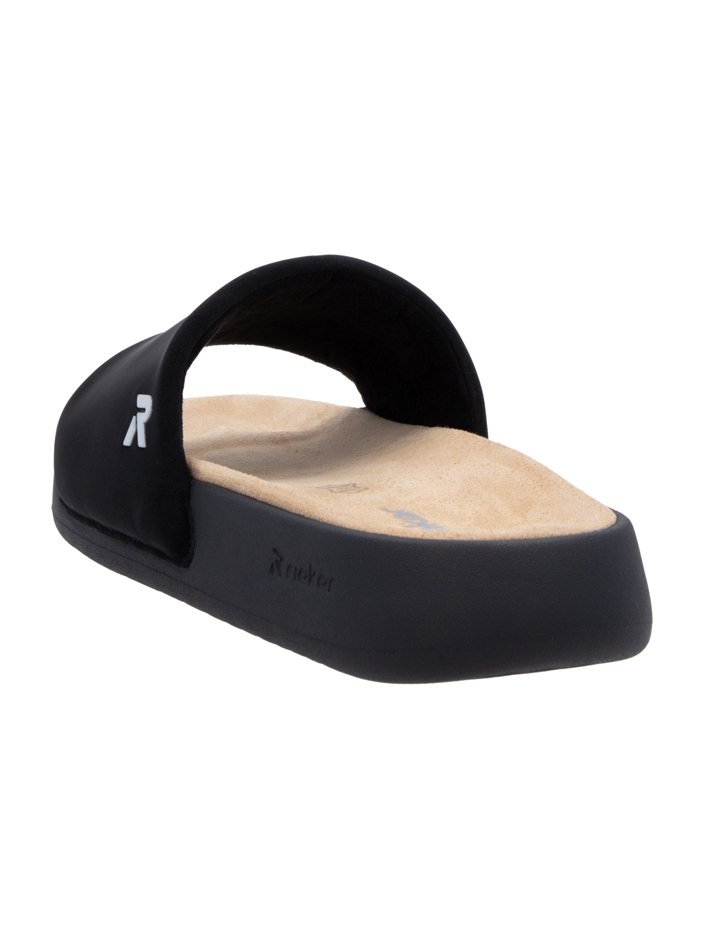 juoda Rieker Šlepetės