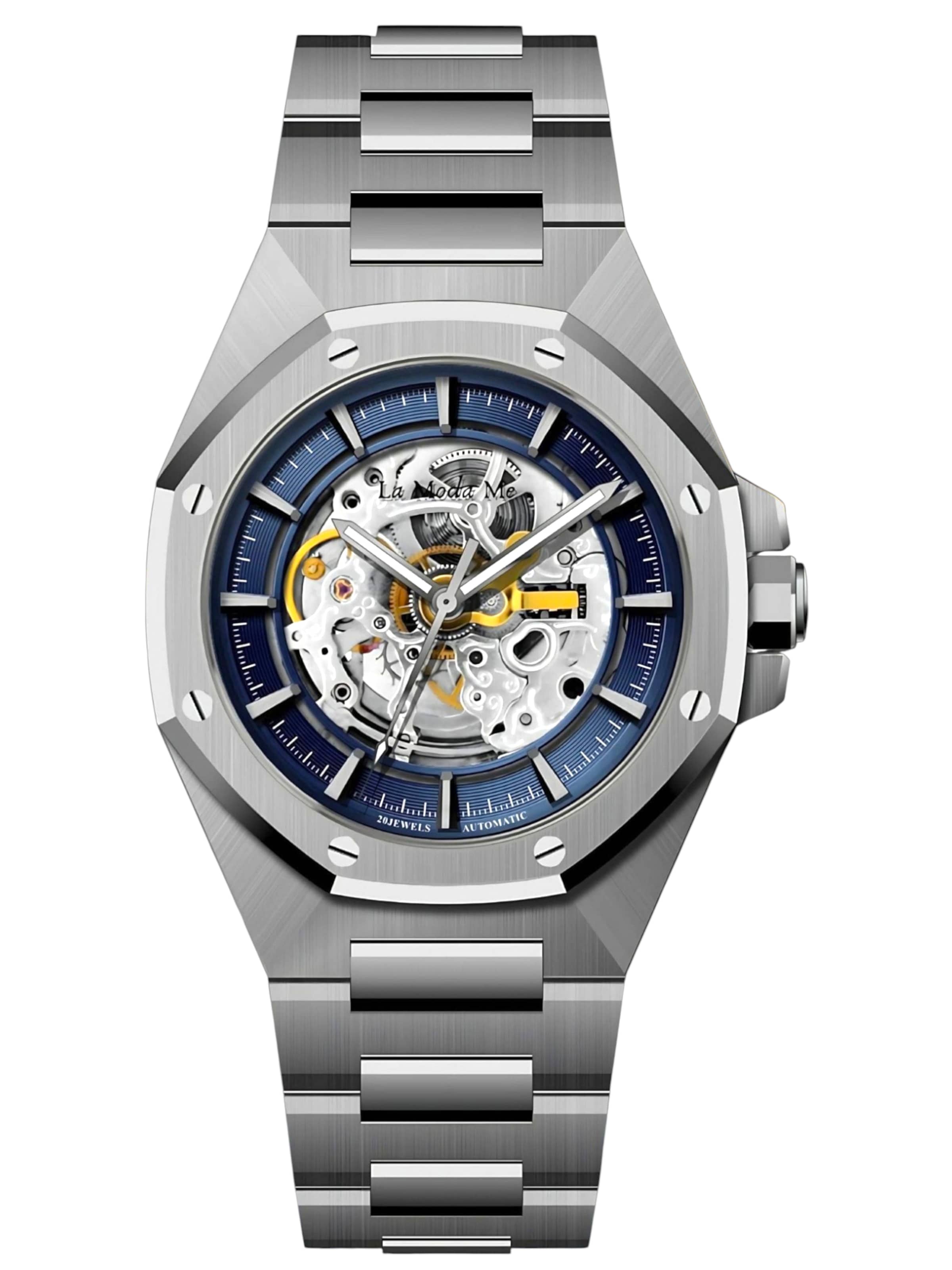 Montre à affichage analogique 'Space Mission Deep Blue' La Moda Me en gris : devant