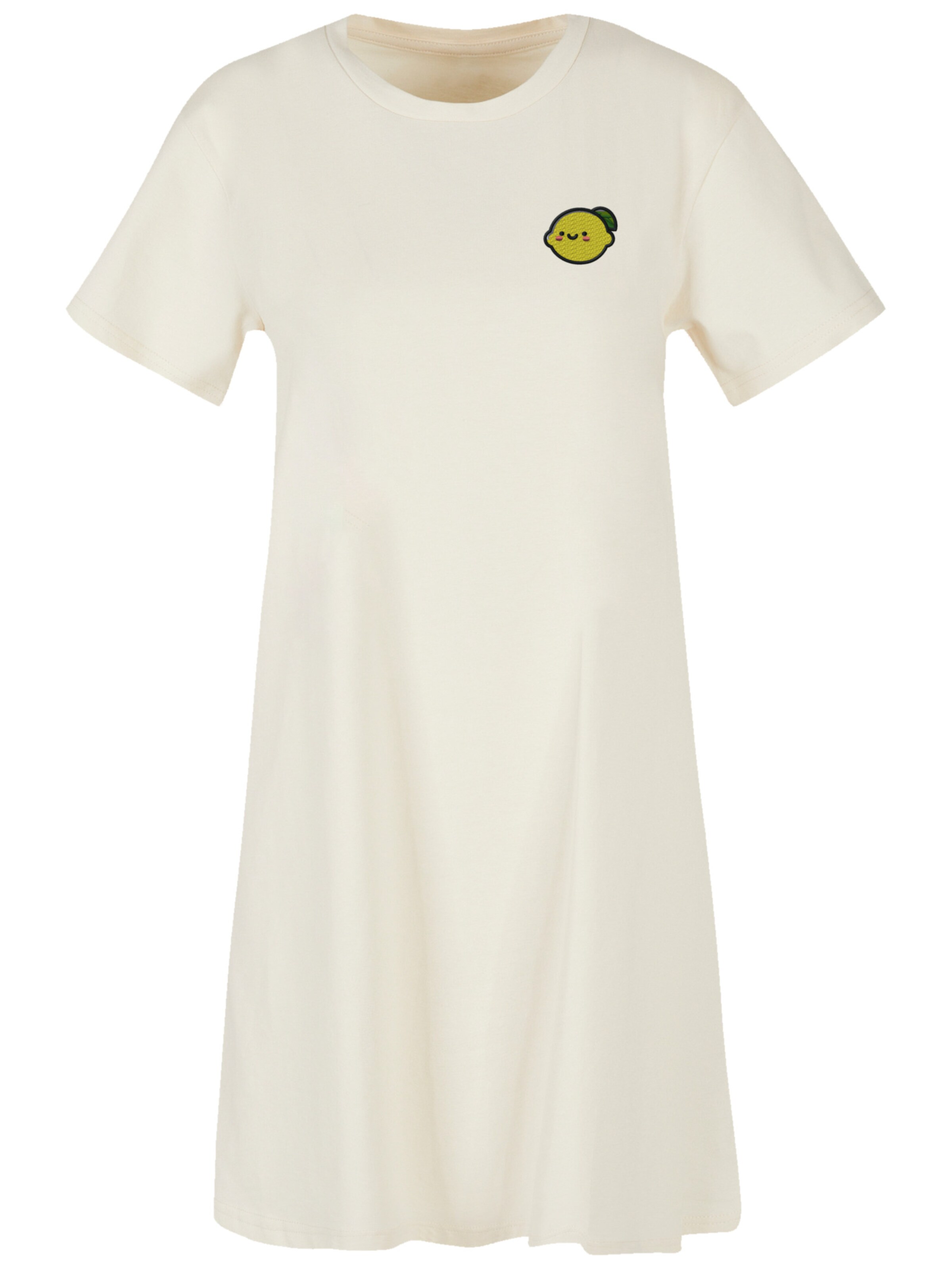 F4NT4STIC Kleid 'Lemon Cute Face' in Beige: Vorderseite