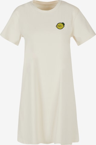 Robe 'Lemon Cute Face' F4NT4STIC en beige : devant
