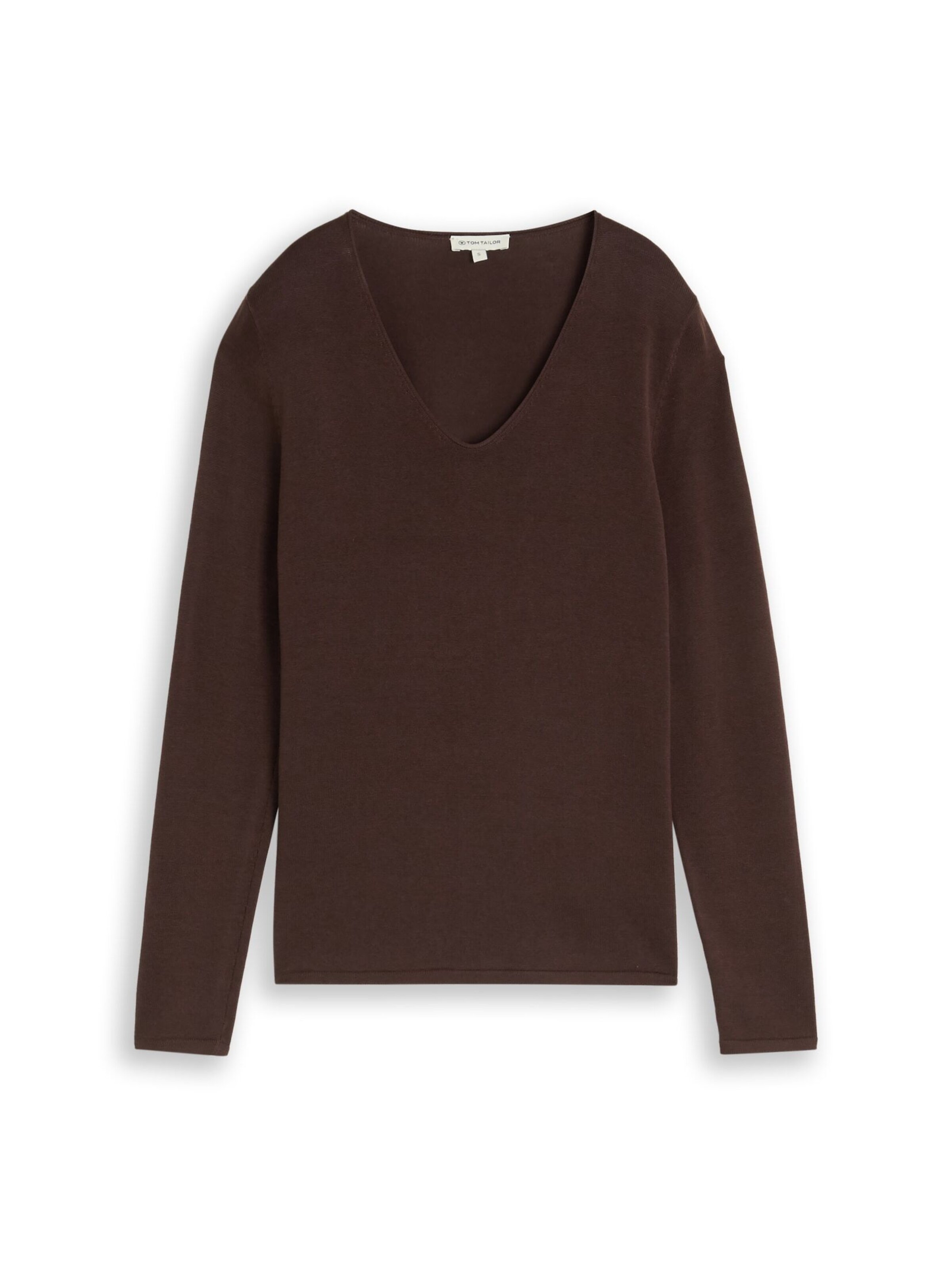 TOM TAILOR Sweater in Brown: front