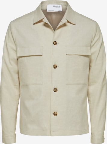 Veste mi-saison 'Martin' SELECTED HOMME en blanc : devant