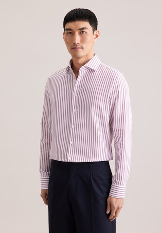 Coupe slim Chemise business 'CLASSIC ESSENTIALS' SEIDENSTICKER en rose : devant