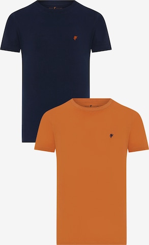 DENIM CULTURE Тениска ' GAETANO ' в синьо: отпред