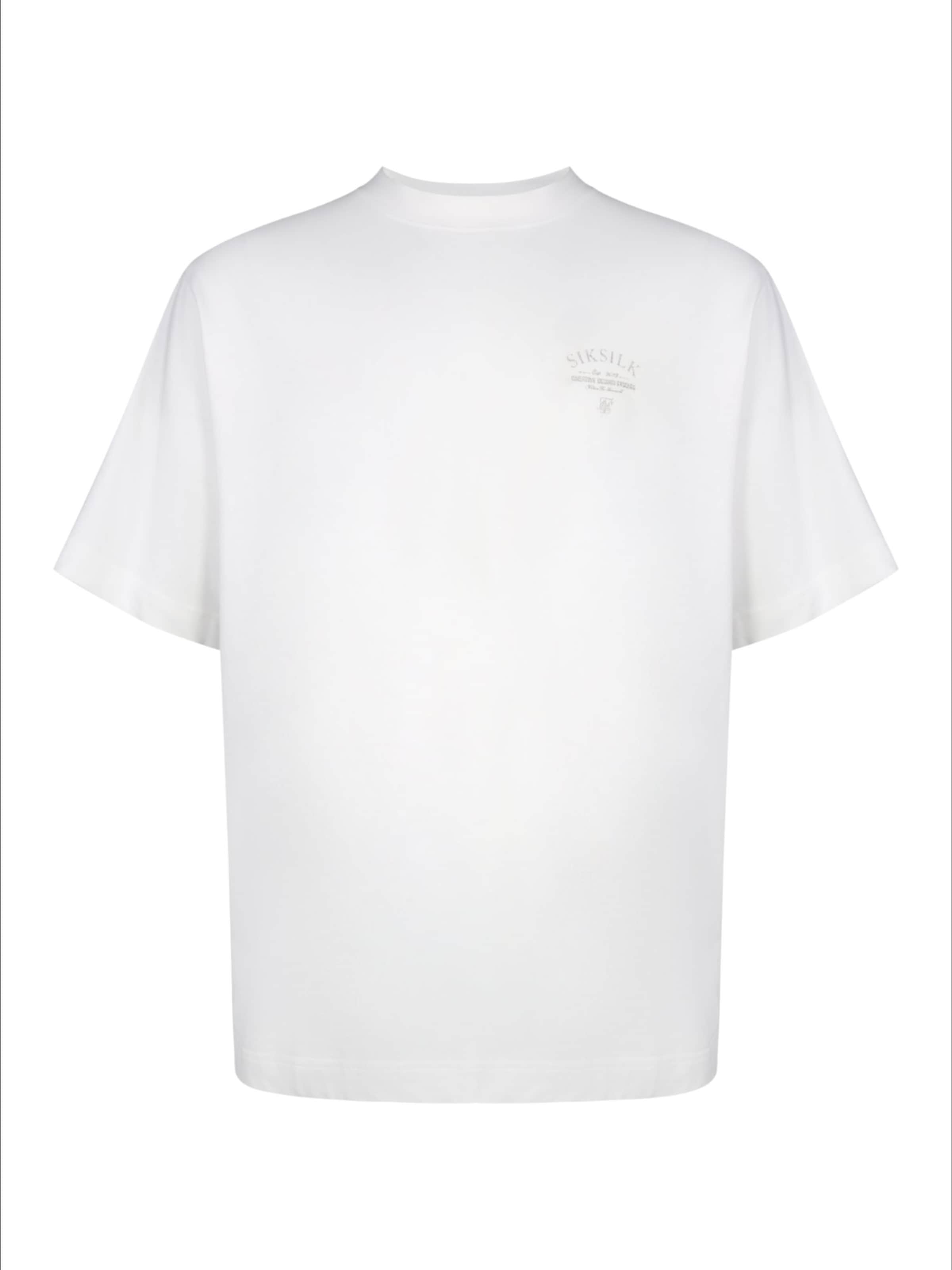 SikSilk T-Shirt en blanc, Vue avec produit